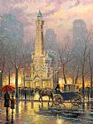 Chicago Water Tower by Thomas Kinkade